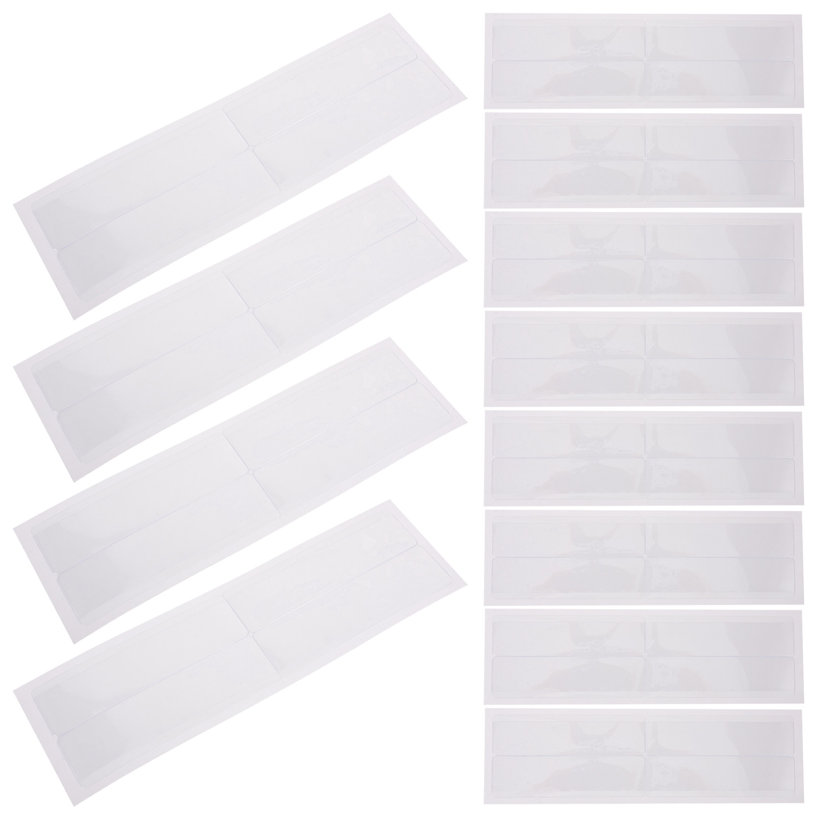 Index Card Holder - 1 Set Yapışkanlı Etiket Tutucular Şeffaf