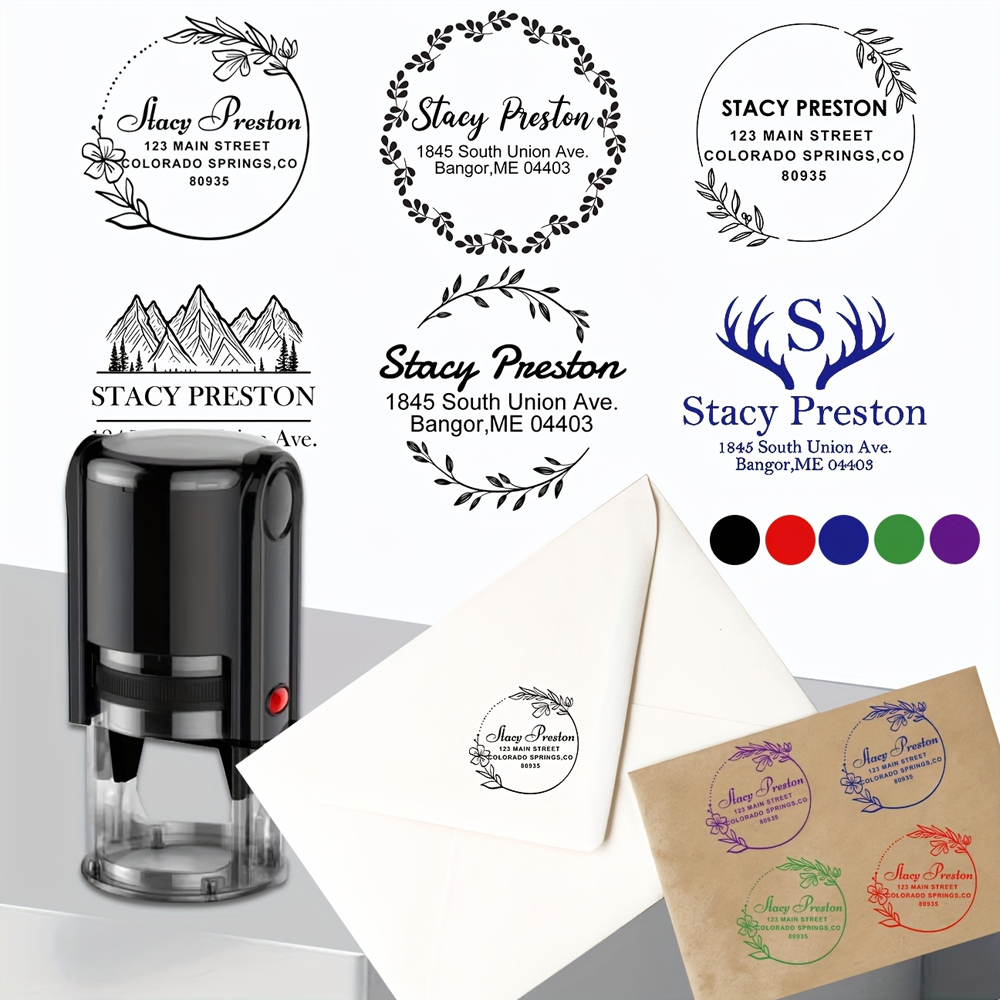 Rubber Date Stamp - Kişiselleştirilmiş Özel Damga, Kendinden Mürekkepli Damga,