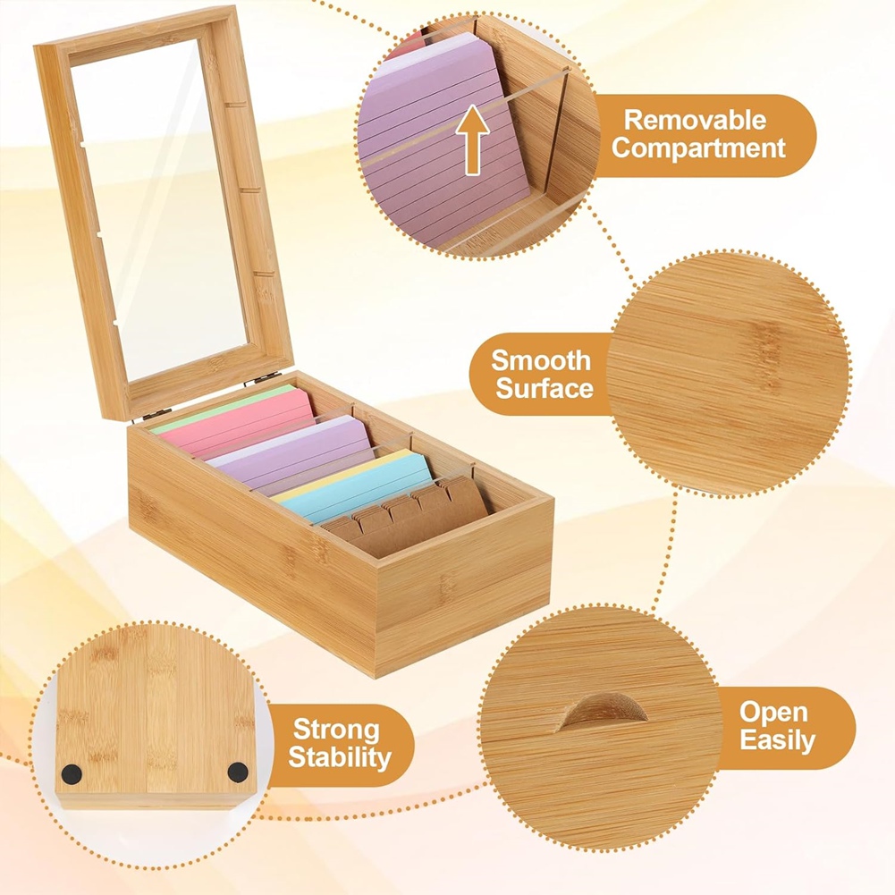 ABUA Bambu İndeks Kart Düzenle - Card Index Box incelemesi ve fiyatı