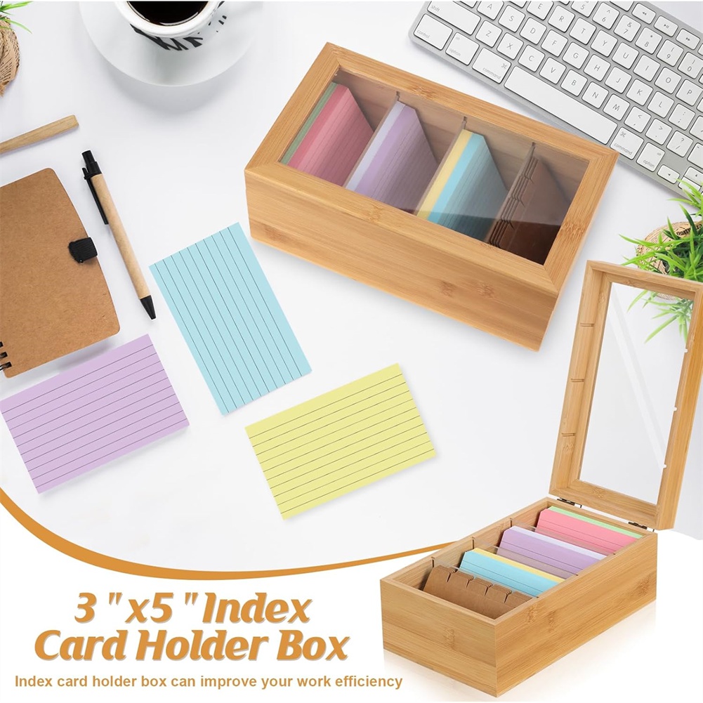 ABUA Bambu İndeks Kart Düzenle - Card Index Box incelemesi ve fiyatı