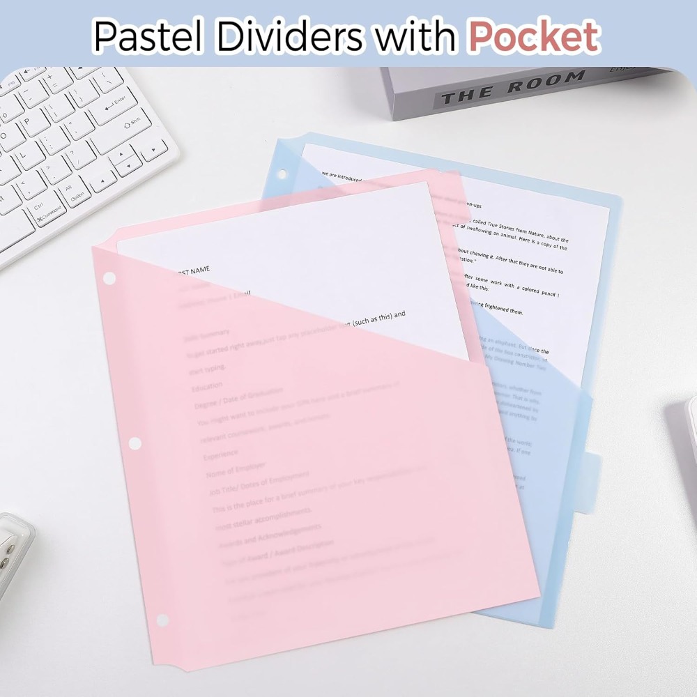 8 adet A4 Pastel Klasör Bölücü - Tab Divider A4 incelemesi ve fiyatı