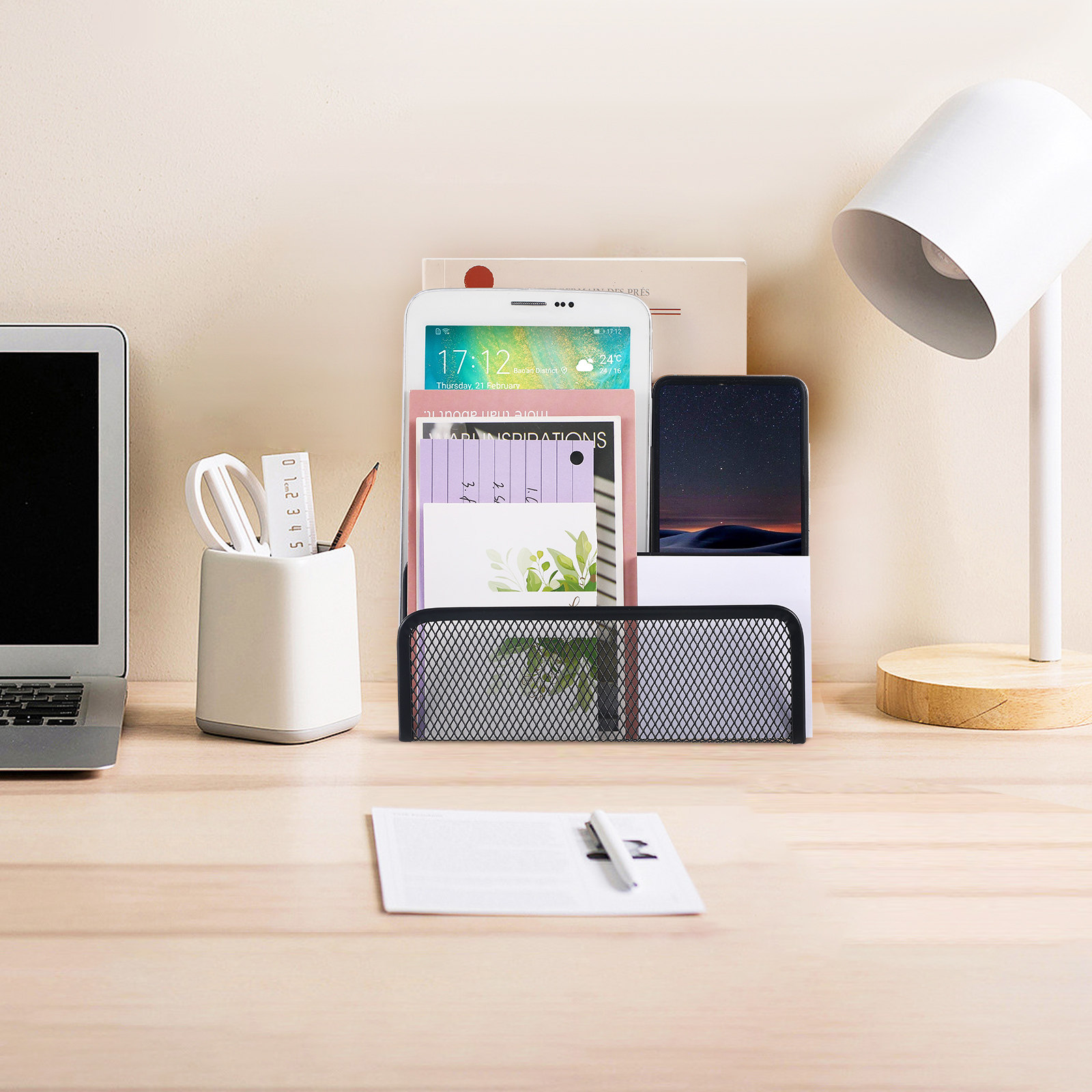 Üç Bölmeli Metal Örgü Masa Düz - Magazine Holder Rack incelemesi ve fiyatı